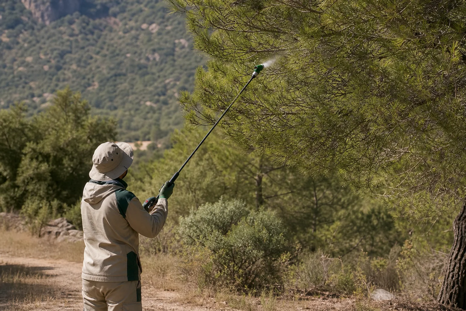 Aplicación exterior controlada para tratamiento de plagas en Badajoz